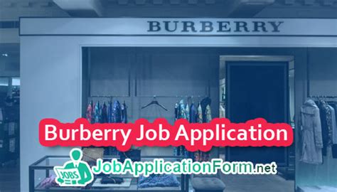 burberry part time|burberry application form.